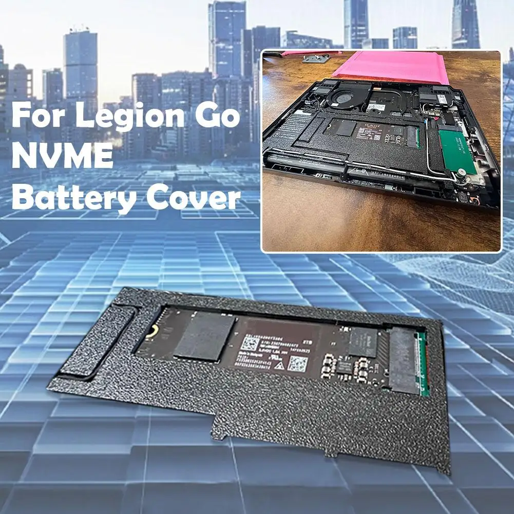 Cubierta de batería para disco duro Legion Go, versión modificada, consola de juegos, placa protectora de modificación de batería, accesorios impresos en 3D - imagen 2
