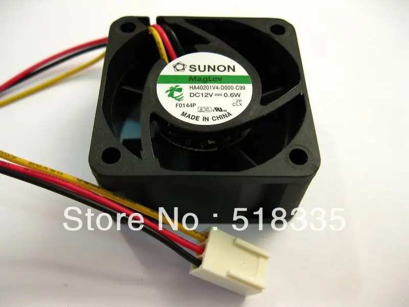 2 uds para Sunon Maglev HA40201V4-0000-C99 4CM 40*40*20MM 4020 DC 12V 0,6 W ventilador súper silencioso - imagen 5