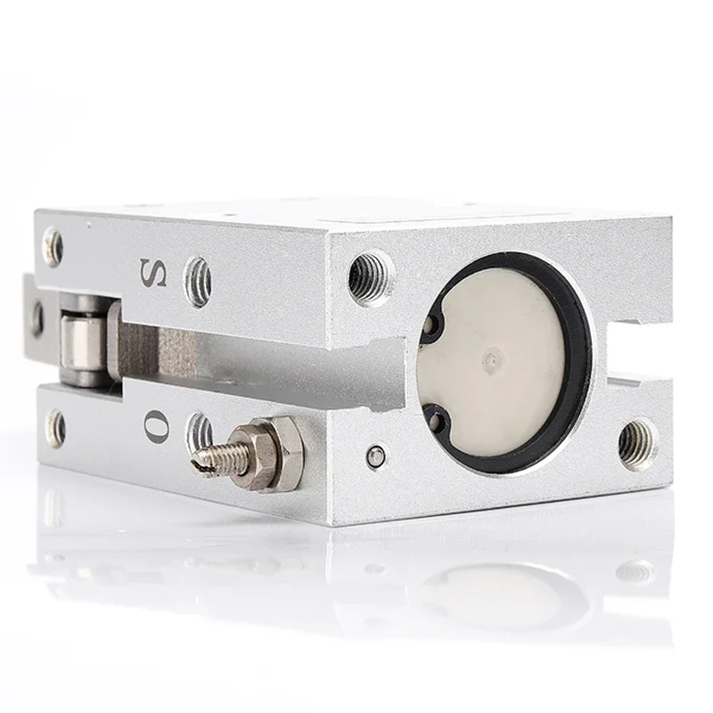 MHC2 10D 16D 20D 25D 32D Pinza neumática de doble efecto Tipo SMC Abrazaderas de aluminio de estilo angular Fabricantes de cilindros de aire - imagen 3