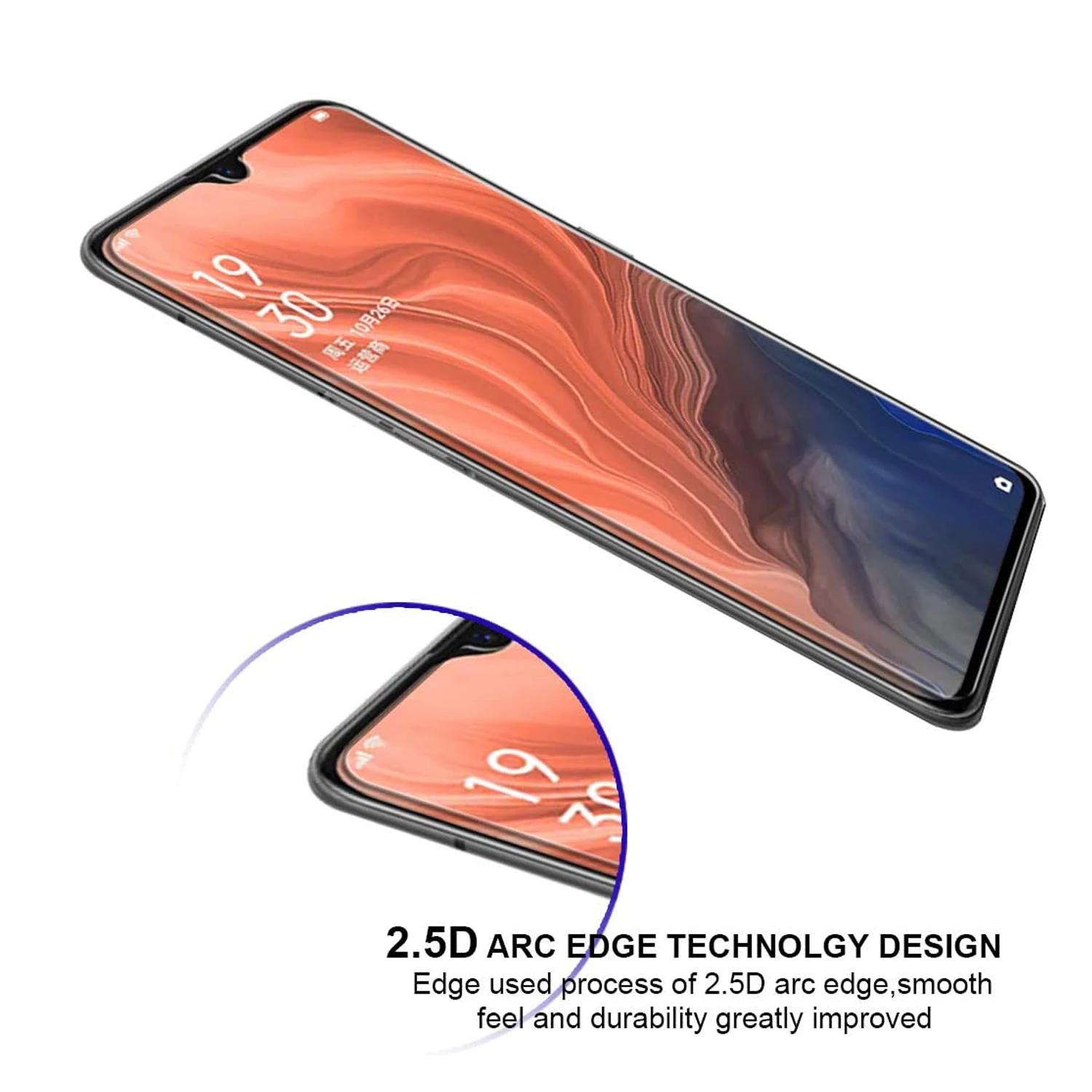 Vidrio protector de pantalla 9H para OPPO Reno 3 2/4 Uds película de vidrio templado HD - imagen 5