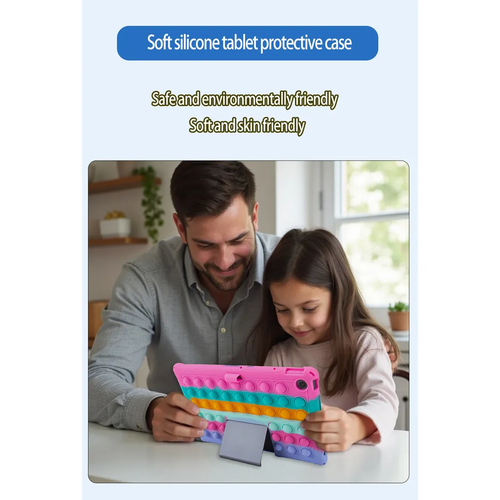 Funda para tableta iPad para niños Lenovo Xiaoxin Pad Studio 11,5 Tab Plus 11,5 pulgadas TB351FU soporte suave cubierta protectora de juguete Pop - imagen 4