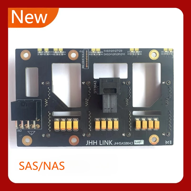 Preventa NAS Backplane SFF-8643 a SAS SATA3.5 pulgadas disco duro miniSAS 4 discos discos duros tarjeta de expansión SFF 8643 a 4X SAS/SATA - imagen 2