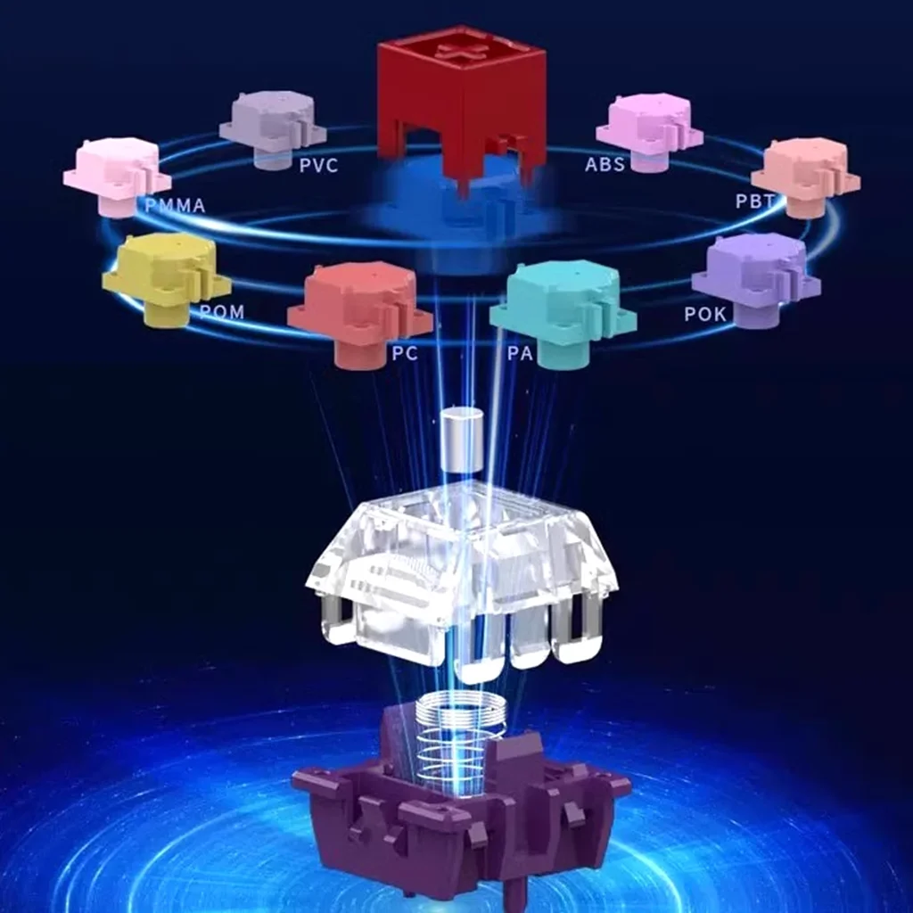 TTC King of interruptor magnético para teclado mecánico magnético, alta transmitancia de luz, e-sports Gaming, 21mm Spring Atk68 Na87Hm66 - imagen 4