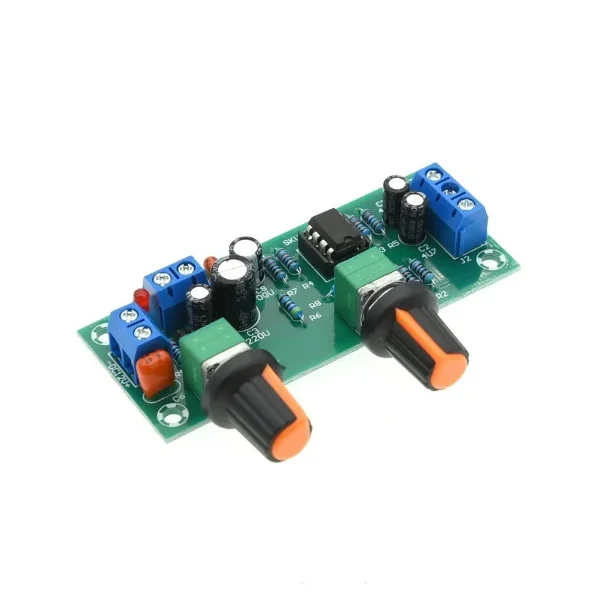 Fuente de alimentación única, placa de preamplificador de subwoofer de 10-24V, placa de filtro de paso bajo, placa de tono de preamplificador, módulo de placa preacabado - imagen 2