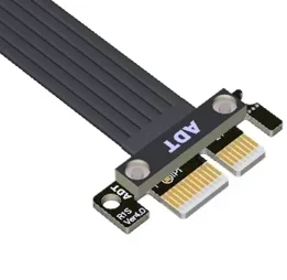 ADT Cable de extensión Riser PCI-E 4,0 x1 a x16 chapado en plata, tarjeta gráfica PCIe x16 RAID SSD, LAN AMD Nvidia GPU Full Speed Gen4 - imagen 5
