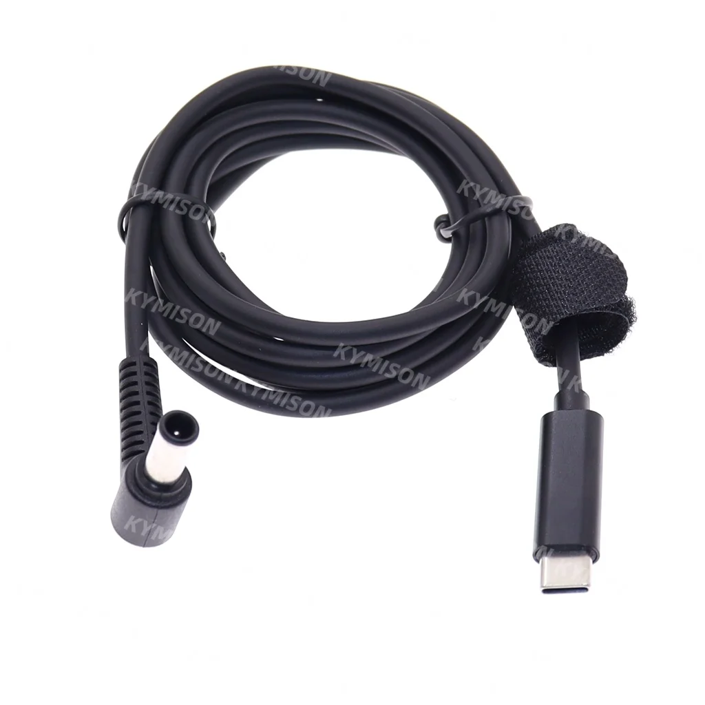 USB tipo C a 6,5x4,4 6,5*4,4mm convertidor de enchufe macho Cable de carga para ordenador portátil para Sony LG Notebook PC adaptador de fuente de alimentación - imagen 4