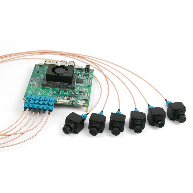 Placa de desarrollo GMSL2 adquisición max9296 de 6 vías Jetson Xavier NX suite piloto automático integrado - imagen 3