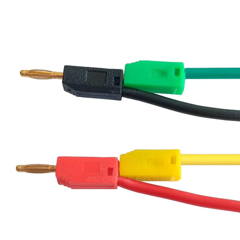 Cable de prueba banana silicona doble conector flexible - imagen 4