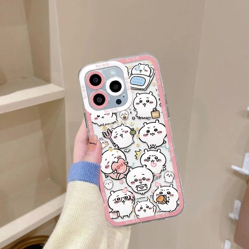 Bonita funda transparente h-hachiwares u-usagis para Xiaomi Redmi Note 13, 12, 12C, 11, 10, 10C, 13C, 10s, 9s, 9C, 8 Pro Max, 4G, 5G - imagen 5