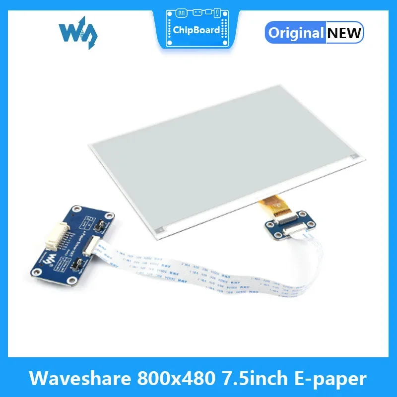 Pantalla de papel electrónico Waveshare de 7,5 pulgadas E-Ink HAT compatible con Raspberry Pi STM32 dos colores consumo de energía ultrabajo - imagen 3