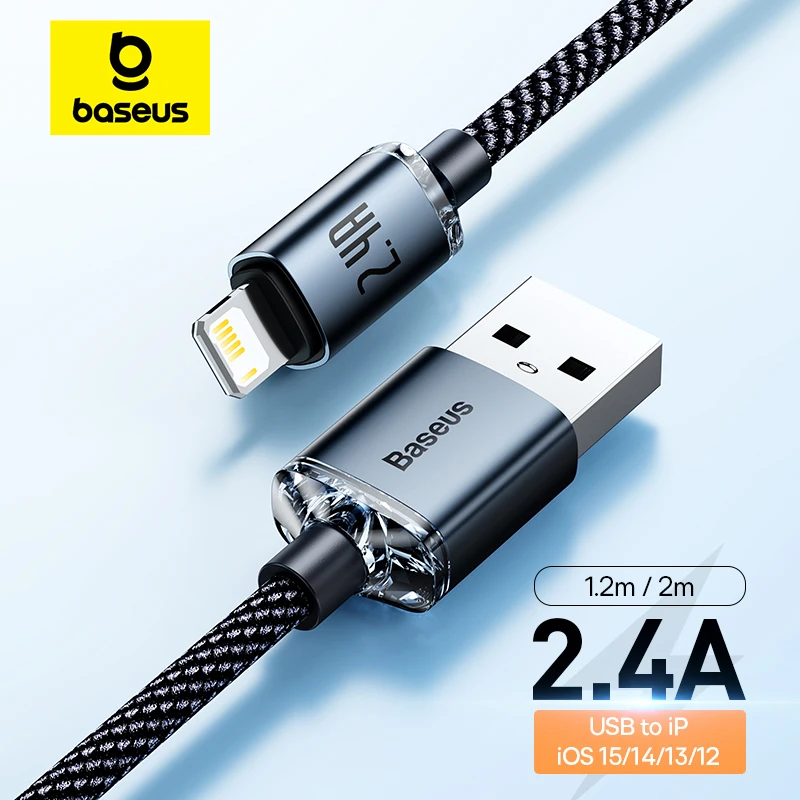 Baseus Cable USB-C Carga Rápida iPhone 14 13 12 X XS iPad