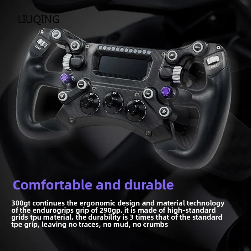 CONSPIT 300 GT 300 mm (11,8 ") Volante de fibra de carbono Sim Racing Wheel retroalimentación de fuerza para GT y Endurance Racing - imagen 3