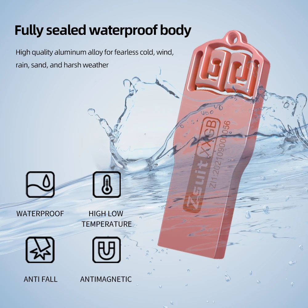 ZSUIT-memoria USB Fash Drive SX, pendrive creativo de Metal, 4GB, 8GB, 16GB, 64GB, 128GB, regalo con logotipo personalizado, disco U de 10 piezas - imagen 5