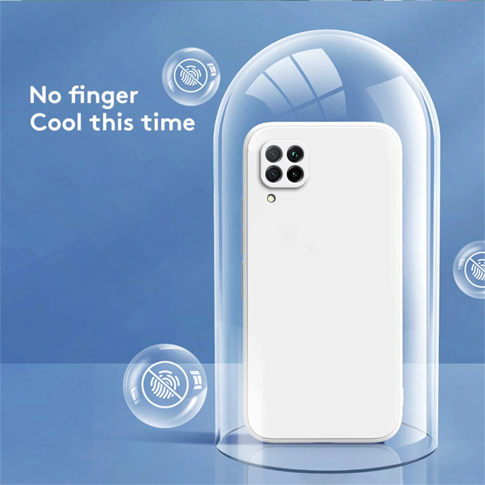 Funda de teléfono para Huawei P40 Lite P40Lite 4G, carcasa trasera de silicona líquida suave a prueba de golpes - imagen 4