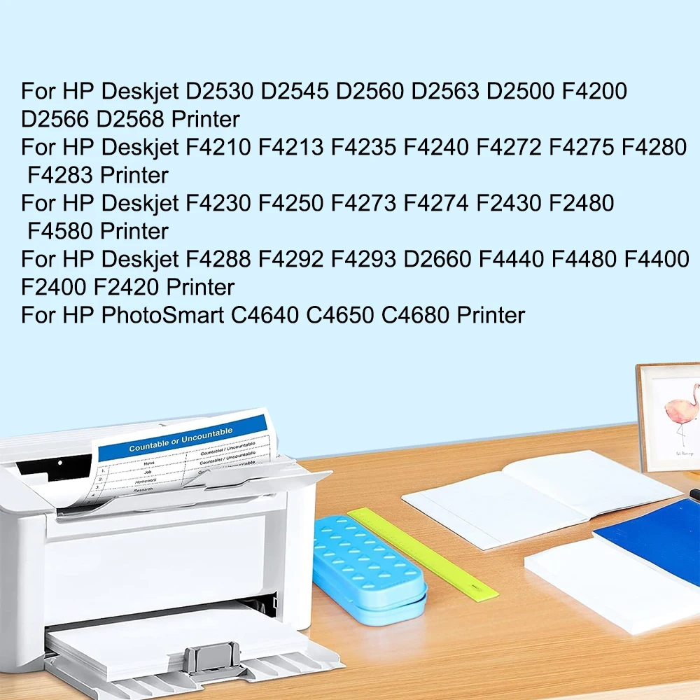 Reemplazo de cartucho de tinta 65XL para impresora HP 65 XL HP65 Compatible Envy 2655 3733 3735 3752 3755 3758 5010 5012 5014 5020 5030 - imagen 3