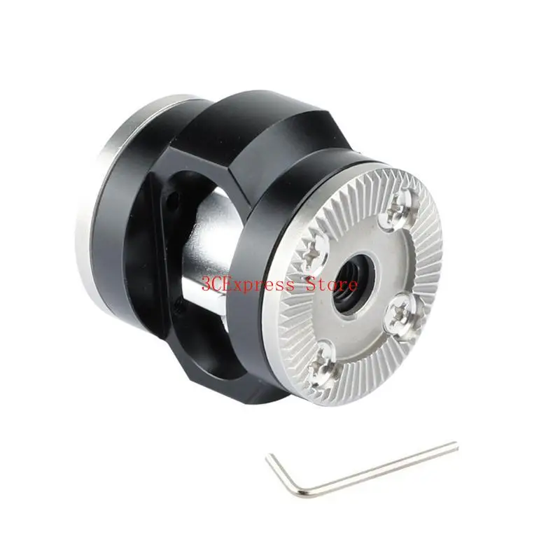 Base montaje adaptador roseta aleación aluminio con llave para fotografía - imagen 4
