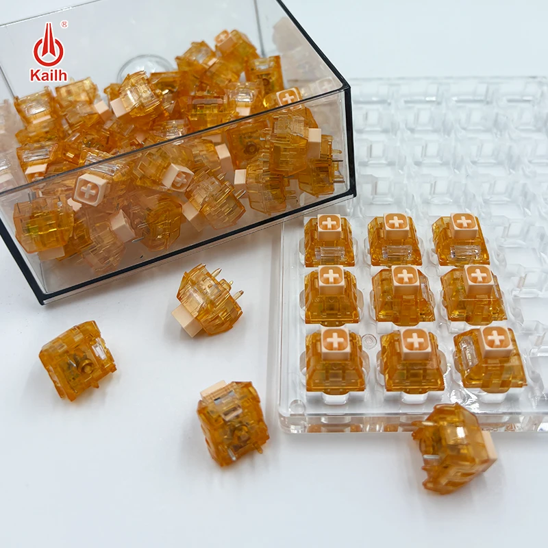 Kailh Box Pro otoño teclado interruptor 5 pines interruptores mecánicos RGB POM 20mm doble resorte IP54 sensación Clicky jugador personalizado - imagen 2