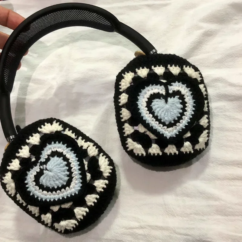 JENNIE-fundas tejidas para Airpods Max, funda protectora personalizada hecha a mano de felpa para auriculares, accesorios de decoración para auriculares Bluetooth - imagen 2
