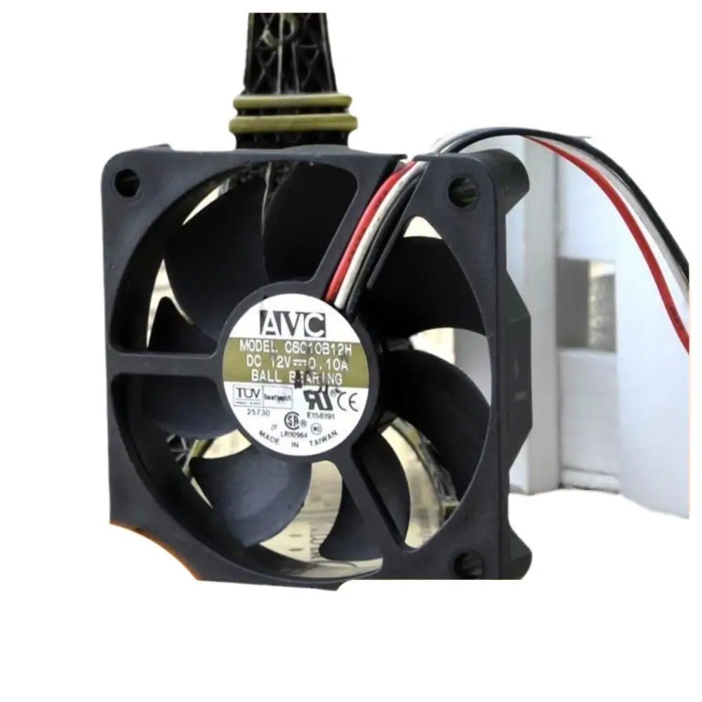 AVC 6010 12V 0.10A 6cm Ventilador de alimentación silencioso C6010B12H para caja de CPU, servidor, computadoras de refrigeración, cajas de PC, estaciones de trabajo - imagen 2