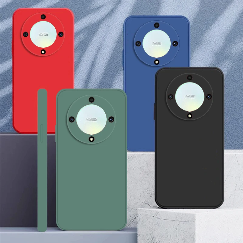 Para Honor Magic6 Lite Funda Honor Magic6 Lite 5G Funda de silicona líquida suave Fundas protectoras para teléfono en Magic 6 Lite Funda