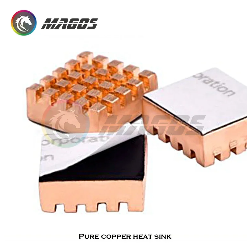 Disipador de calor de cobre puro para portátil, Chip térmico, tarjeta de vídeo autoadhesiva, GPU VRAM/portátil, puente N/S, disipador de calor de CPU