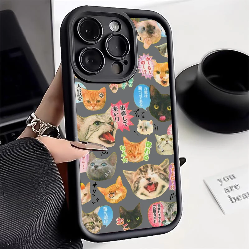 Funda con gatos bonitos para SAMSUNGA03s/A04e/A05s/A10s/A22/A23/A24/A25 5G A31/A32/A34/A35/A50/A51/A52/A54 5G/A55 5G/A71/S24+ - imagen 5