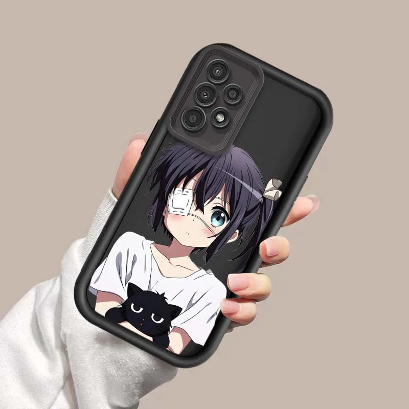 Rikka Takanashi Anime para Samsung Galaxy A73 A72 A71 A56 A55 A35 A25 A54 A53 A52 A51 A32 funda de teléfono con escalera ocular - imagen 4
