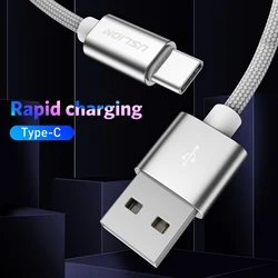 USLION-Cable USB tipo C de carga rápida 3A, Cable de datos, cargador de teléfono para Samsung S23 S21 xiaomi mi 13 Huawei POCO OPPO Realme