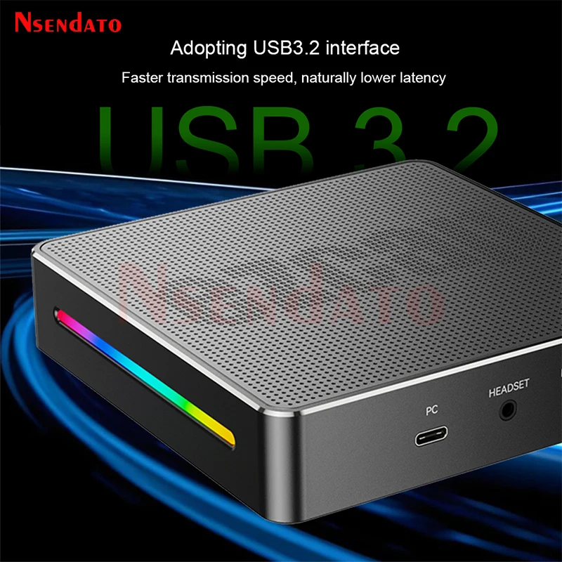 Tarjeta de captura de vídeo HDMI Ezcap404 4K 60Hz para cámara transmisión en vivo 1080p240 HDMI USB 3,2 DP1.4 grabadora de vídeo de juegos para PS5 xBox - imagen 4