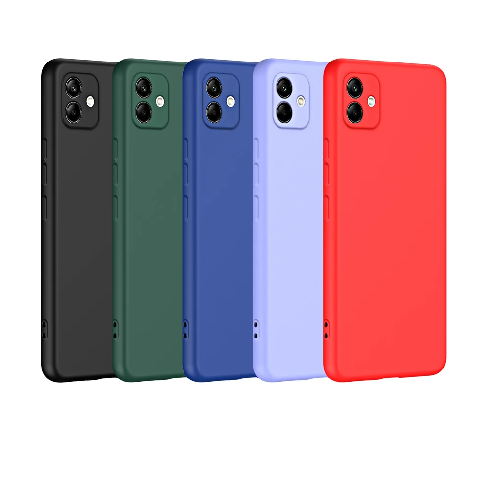 Funda de teléfono de silicona líquida de lujo para Samsung Galaxy A07 funda trasera de silicona mate para Samsung A07 Fundas Coque