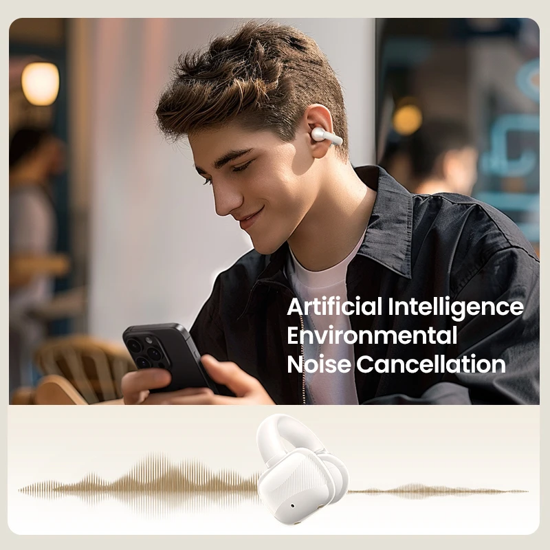 UGREEN Choice HiTune S3 Auriculares inalámbricos con clip de oreja abierta Auriculares deportivos Bluetooth Auriculares con micrófono con ganchos para la oreja y gancho para la oreja - imagen 5