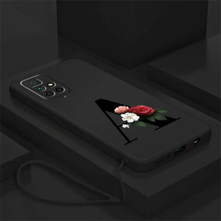 Funda con letras Lnitial para Xiaomi Redmi K60 10 14C 9 8 A2 K40 12C A1 A3x 13C, funda suave - imagen 4