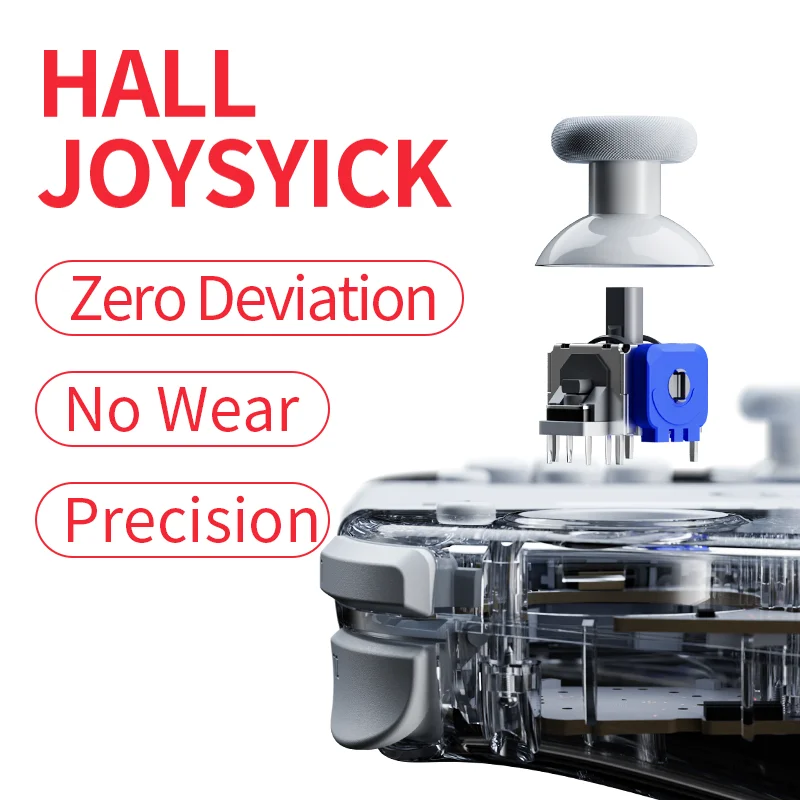 LinYuvo Gamepad inalámbrico KS58 para Switch y OLED con Turbo/vibración/giroscopio de 6 ejes/función de activación/basculante de pasillo, Gamepad de larga duración - imagen 4