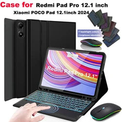 Funda con teclado para Xiaomi Redmi Pad Pro y POCO Pad