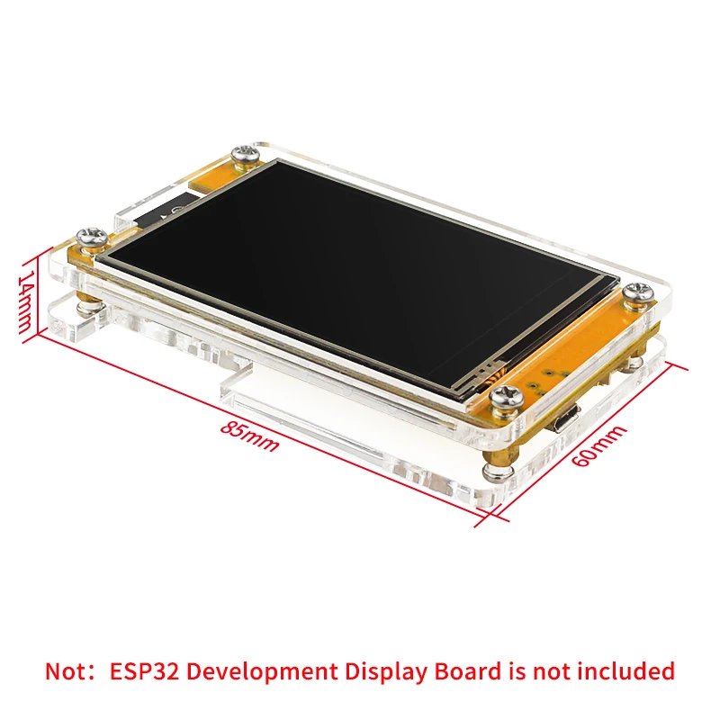 Caja acrílica para pantalla de 2,8 pulgadas, placa de desarrollo ESP32, módulo TFT LCD con WROOM táctil para Arduino LVGL ESP32-2432S028 - imagen 5