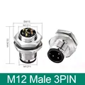 Conector Macho M12 de 3 Pines