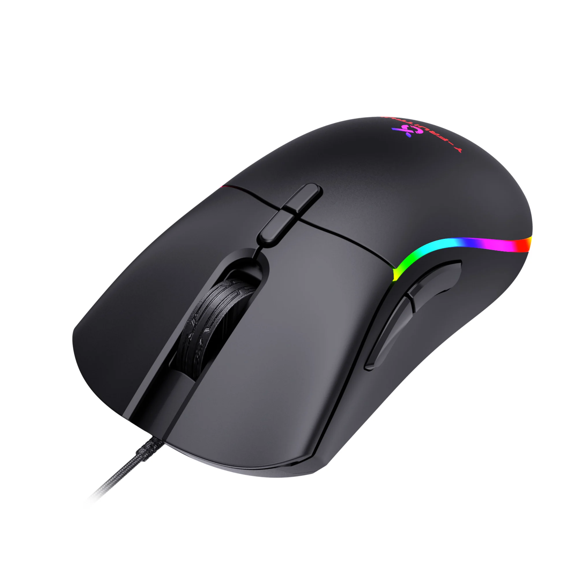 Ratón de PC RGB para ordenador de juegos DPI 12000 ergonómico con cable USB - imagen 5