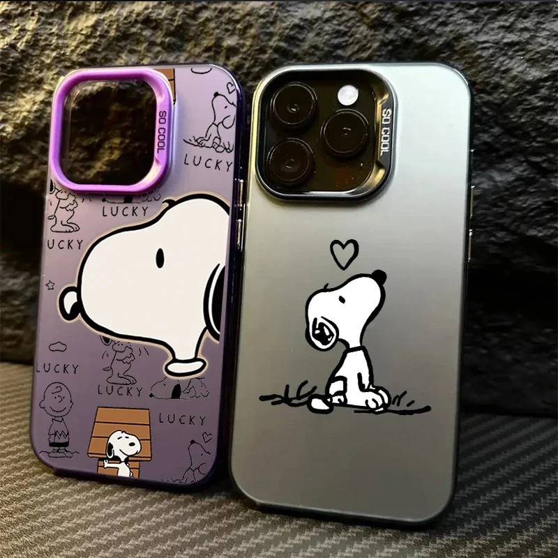 Funda de Snoopy bonita de dibujos animados para Realme C63 C55 C53 C51 C61 C25 C21Y C25Y C35 C33 Realme 8 10 11 12 13 14 Pro Plus 5G funda de armadura - imagen 5