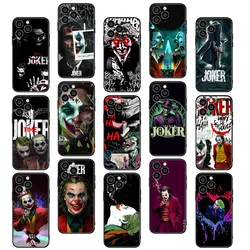BY-46 Joker Smoking Funda blanda para iPhone XR 5 5S 6 6S 7 8 SE 15 16 Plus Pro Max