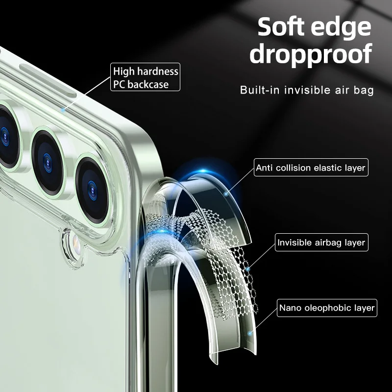 Funda magnética 2025 para Samsung Galaxy S25 Ultra FE S24 plus, funda cartuchera inalámbrica pulida opaca, fundas antigolpes calientes para S25 ULRA - imagen 5