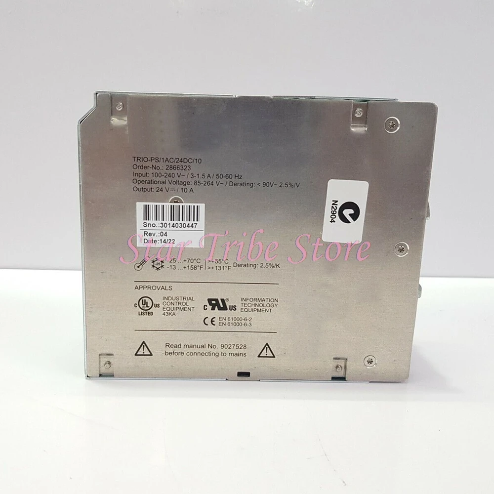 2866323 TRIO-PS/1AC/24DC/10 para Phoenix TRIO POWER 24VDC/10A Fuente de alimentación conmutada 24 V DC/10 A