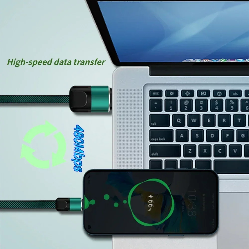 Cable cargador USB tipo C para iPhone 14, 13, 12, Huawei, Android, Cable de datos para teléfono móvil tipo C, Cable de carga Micro rápido USB - imagen 5