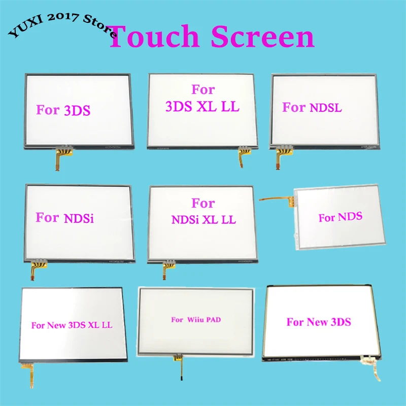 Digitalizador de pantalla de Panel de pantalla táctil de repuesto transparente adecuado para NDS NDSL nuevo 3DS NDSi XL LL