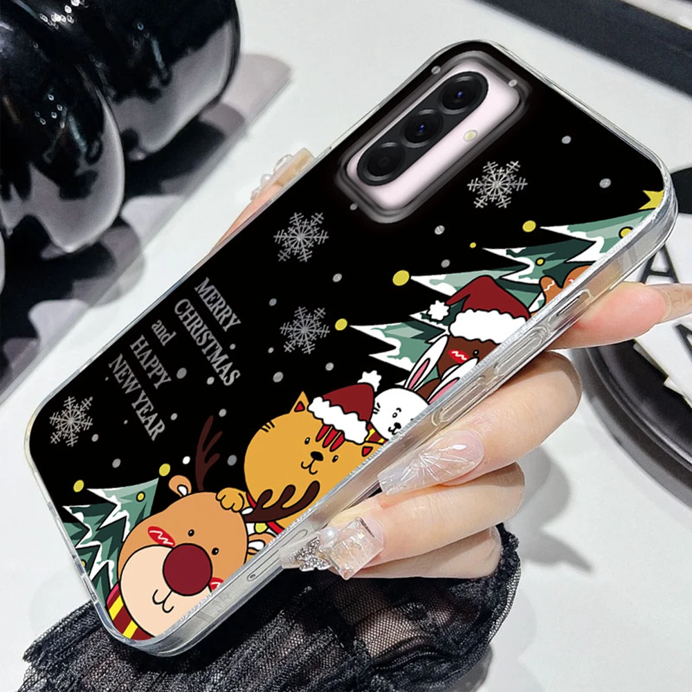 Funda de teléfono con estampado de ciervos navideños para Samsung Galaxy A56 A07 A17 A55 A36 A26 A16 A53 A06 A14 A24 A34 A54 A15 A12 - imagen 3