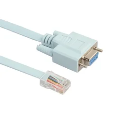 Cable consola USB RJ45 a RS-232 DB9 para routers rollover azul