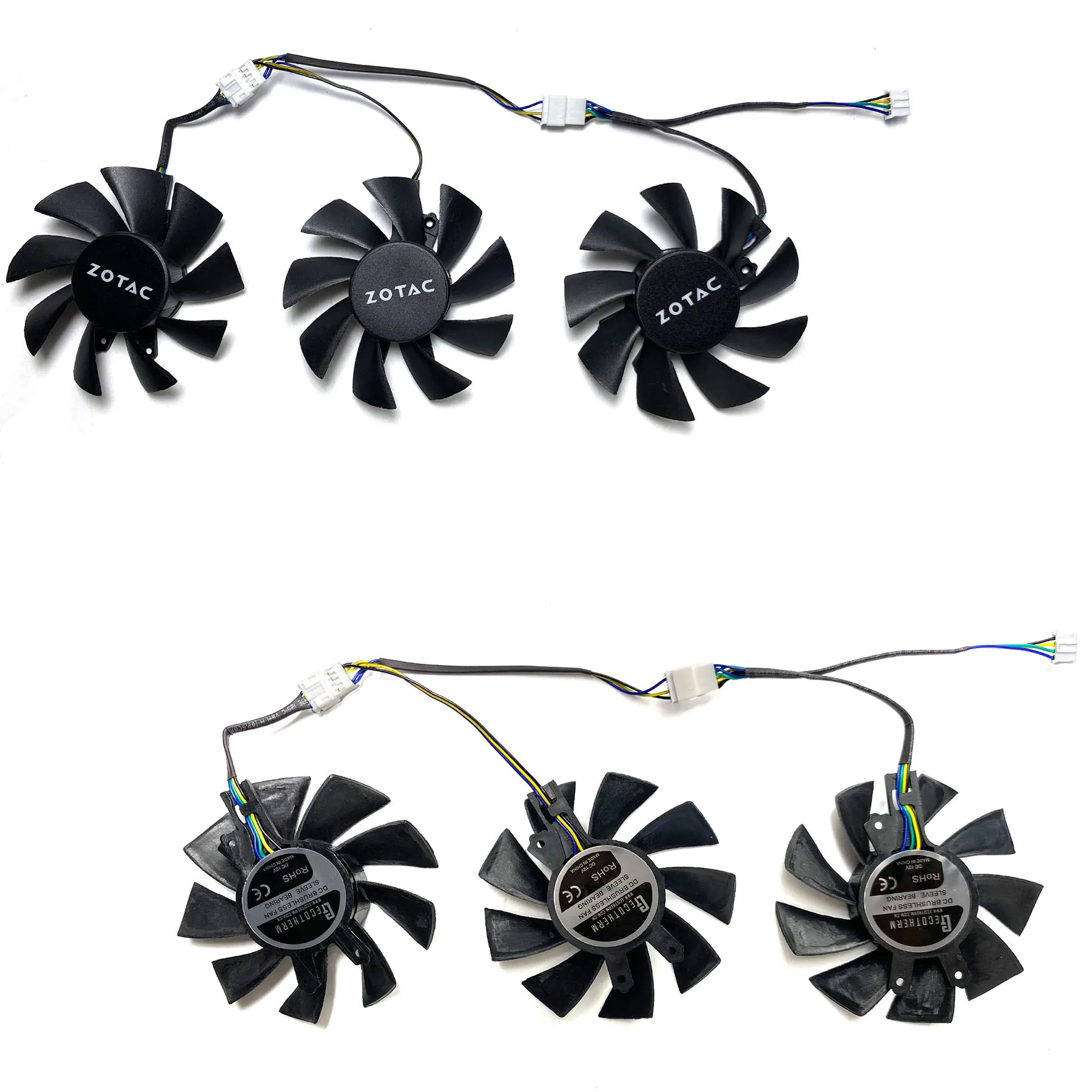Ventilador de repuesto para tarjeta gráfica ZOTAC GeForce GTX1660 1660ti RTX2060 2060 SUPER Thunderbolt OC HA, nuevo - imagen 4