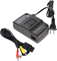 Fuente alimentación Nintendo 64 con adaptador CA y AV compuesto