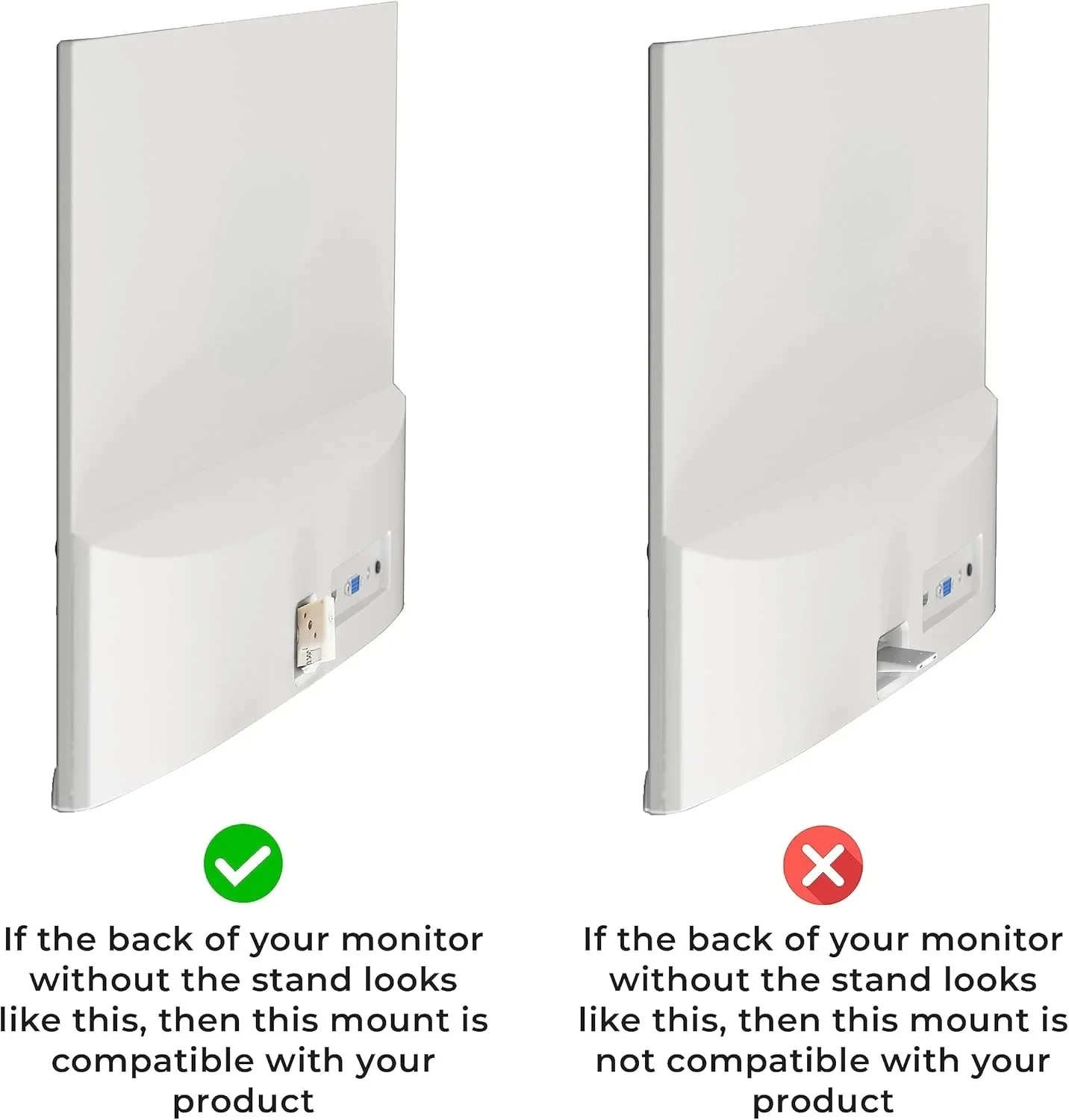 Adaptador de montaje VESA para HP Series 5 27 31,5 pulgadas 527sa 527sw 527sf 532sf Soporte de monitor FHD Soportes a brazo/montaje de escritorio - imagen 4