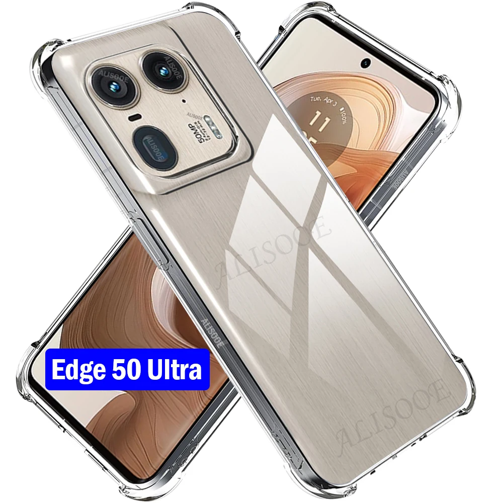 Funda transparente para Motorola Edge 50 Ultra 5G, carcasa Ultra delgada HD, transparente, suave, a prueba de golpes, para Moto Edge 50 Ultra Capa - imagen 2