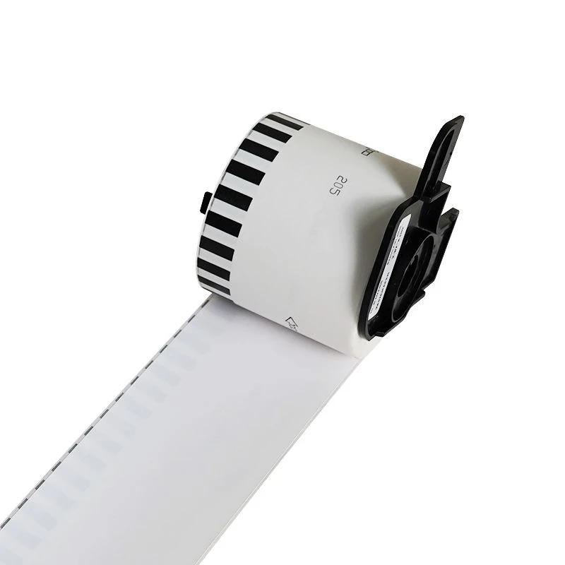 Papel térmico para etiquetas DK-2205, 62mm x 30,48m de longitud continua para Brother QL-500/500A/550/560/700/570VM/800N/600TD - imagen 2